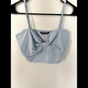 Baby Blue Crop Top